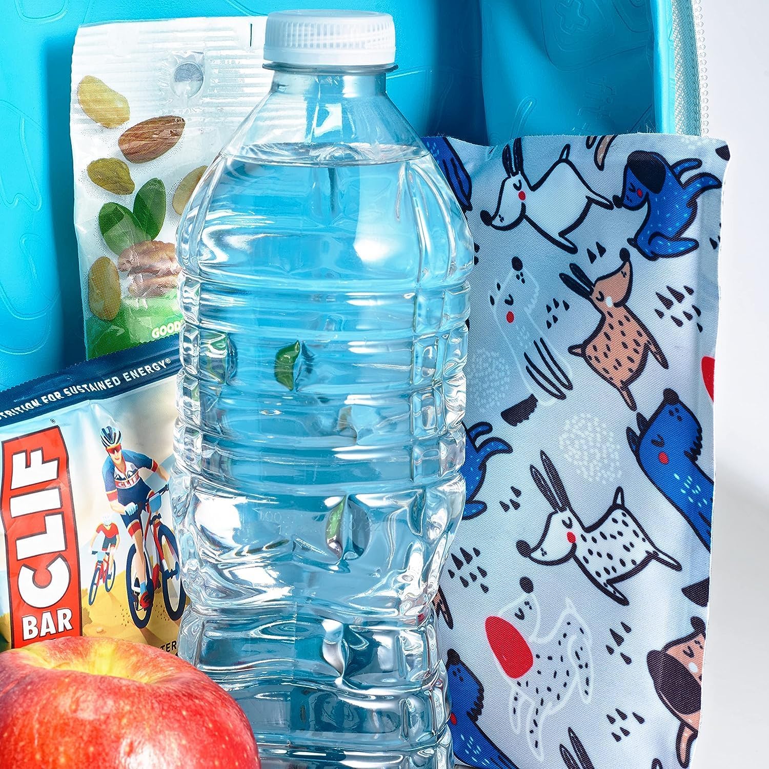 Cool Coolers by Fit & Fresh – Paquete de 2 paquetes de hielo suave, de nailon elástico flexible, reutilizables, para loncheras y enfriadores, perros