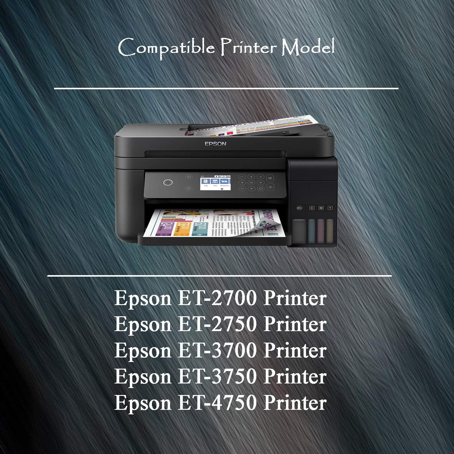 TG Imaging (1 paquete, Magenta) Botella de tinta recargable magenta T502 (2.4fl oz, 6000 páginas) utilizada para impresora Epson ET-4750 ET-3700