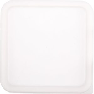 Winco Cubierta cuadrada de polietileno, se adapta a 6 y 8 cuartos de galón, color blanco Winco Cubierta cuadrada de polietileno, se adapta a 6 y 8 cuartos de galón, color blanco