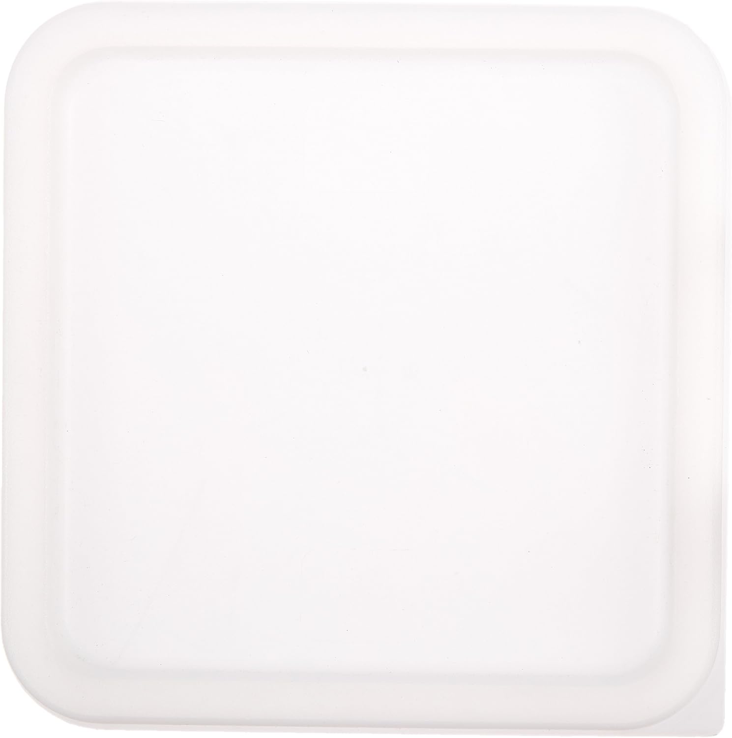 Winco Cubierta cuadrada de polietileno, se adapta a 6 y 8 cuartos de galón, color blanco