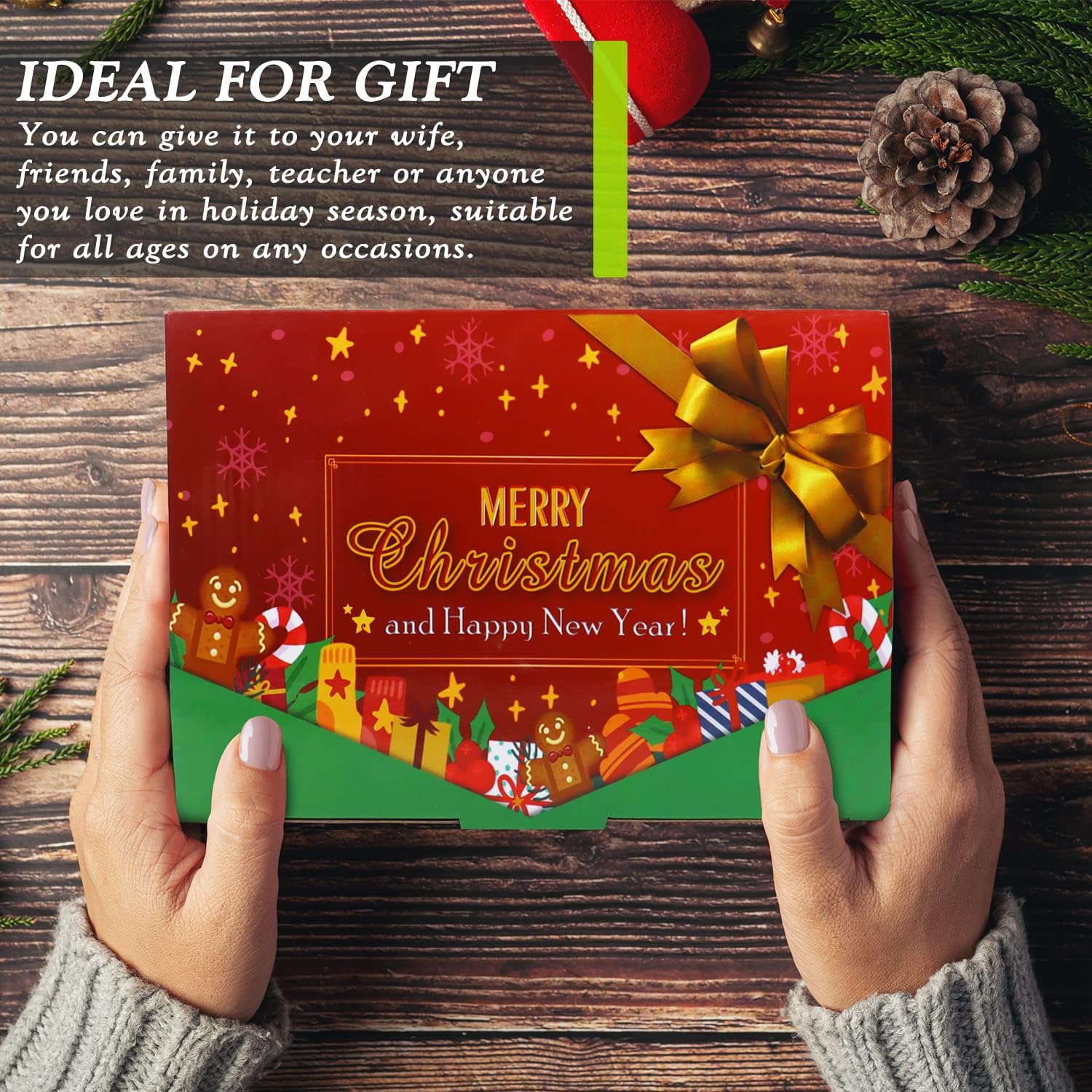 12 velas perfumadas de Navidad, velas en tarro de 2.5 onzas, juego de 12 velas de fragancia navideña para mujeres, mamá, abuela, madrina, compañera
