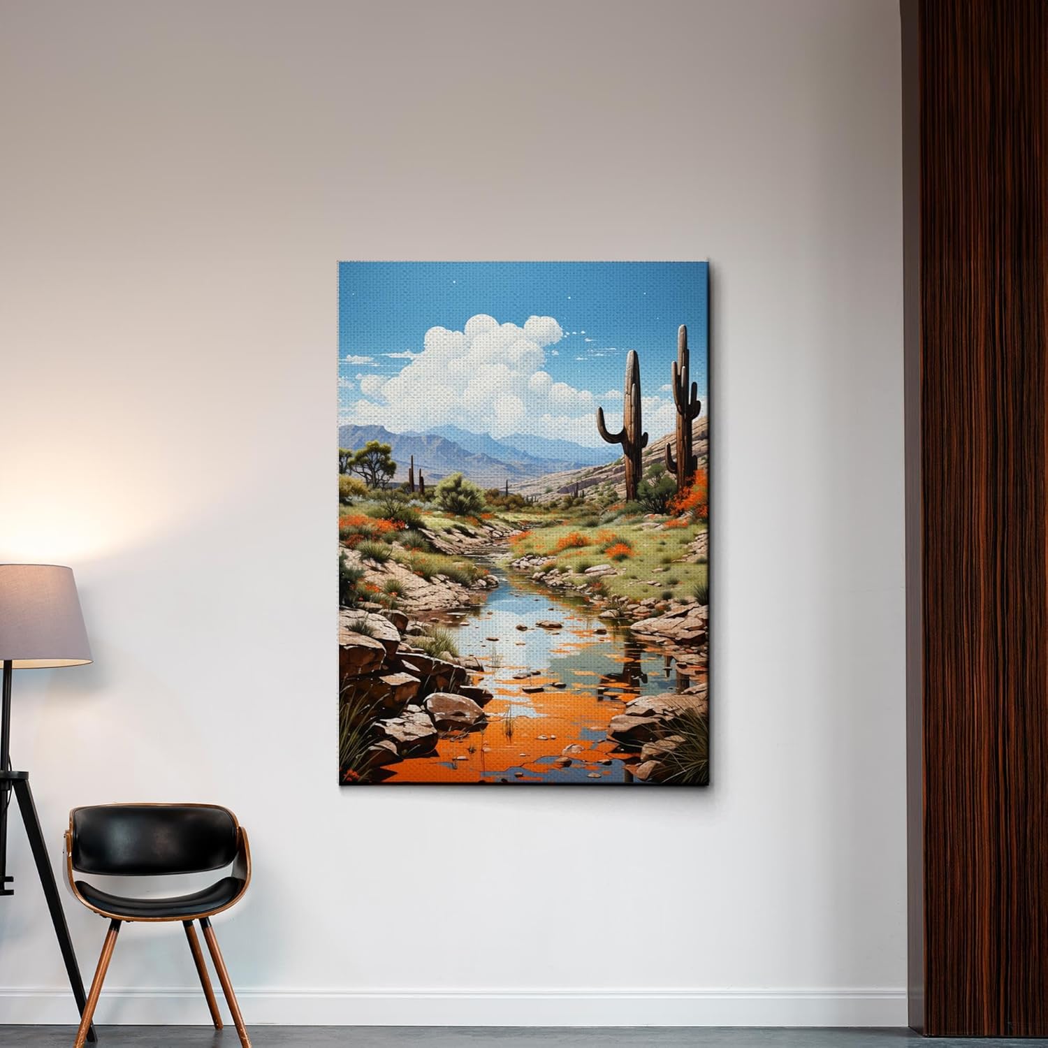 Red Mesa, Archival Print of Landscape Prints of Red Mountain in Mesa, Arizona, Canvas, Home Decor