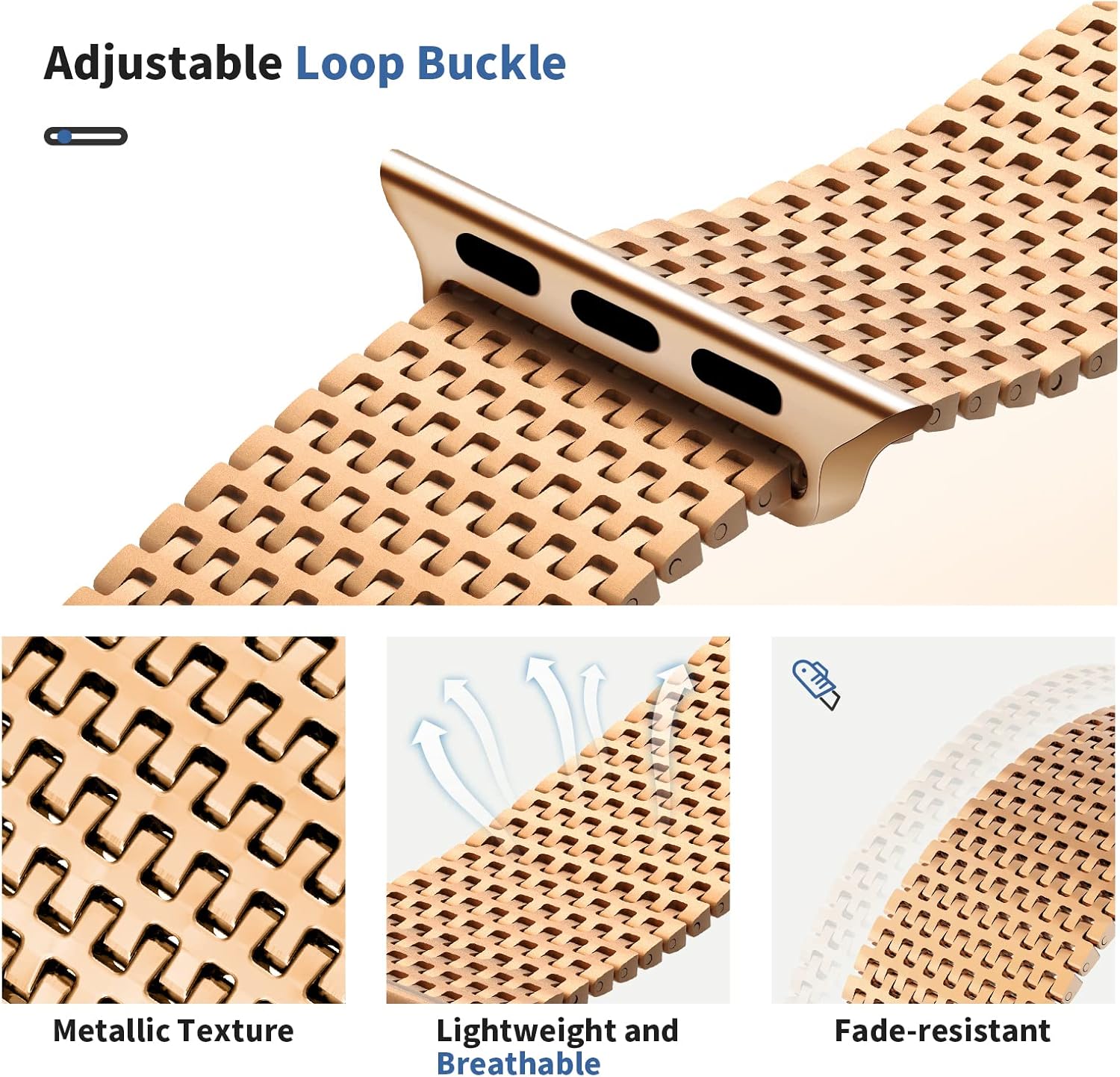 Wristitani Compatible con Apple Watch Band Series 8 SE 7 6 5 4 3 2 1, correa de cierre magnético de acero inoxidable de repuesto para iWatch Band