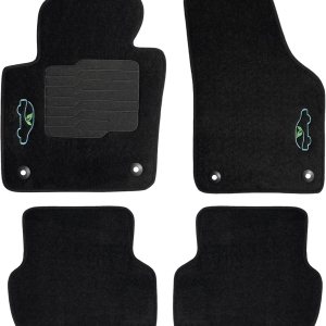 ecoMats – Tapetes para piso de Volkswagen Jetta 2011 a 2018 con almohadilla antideslizante en el talón y cerraduras de seguridad, fila delantera y ecoMats – Tapetes para piso de Volkswagen Jetta 2011 a 2018 con almohadilla antideslizante en el talón y cerraduras de seguridad, fila delantera y