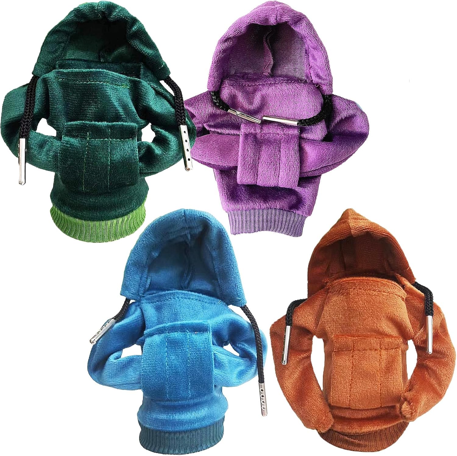TICURA Funda con capucha para palanca de cambios de automóvil, mini sudadera con capucha para palanca de cambios de automóvil, accesorios interiores