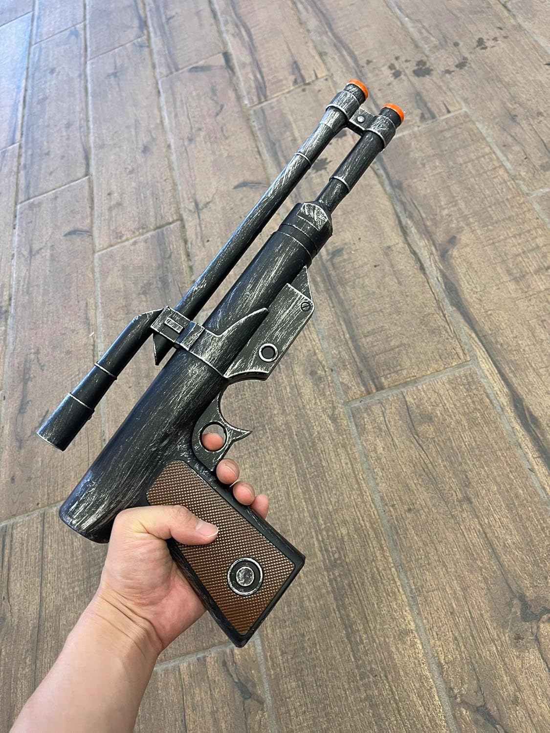 Pistola de espuma de cañón de mano, accesorios de cosplay, disfraz de pistola de espuma, réplica de anime de Navidad, colección de juguetes para