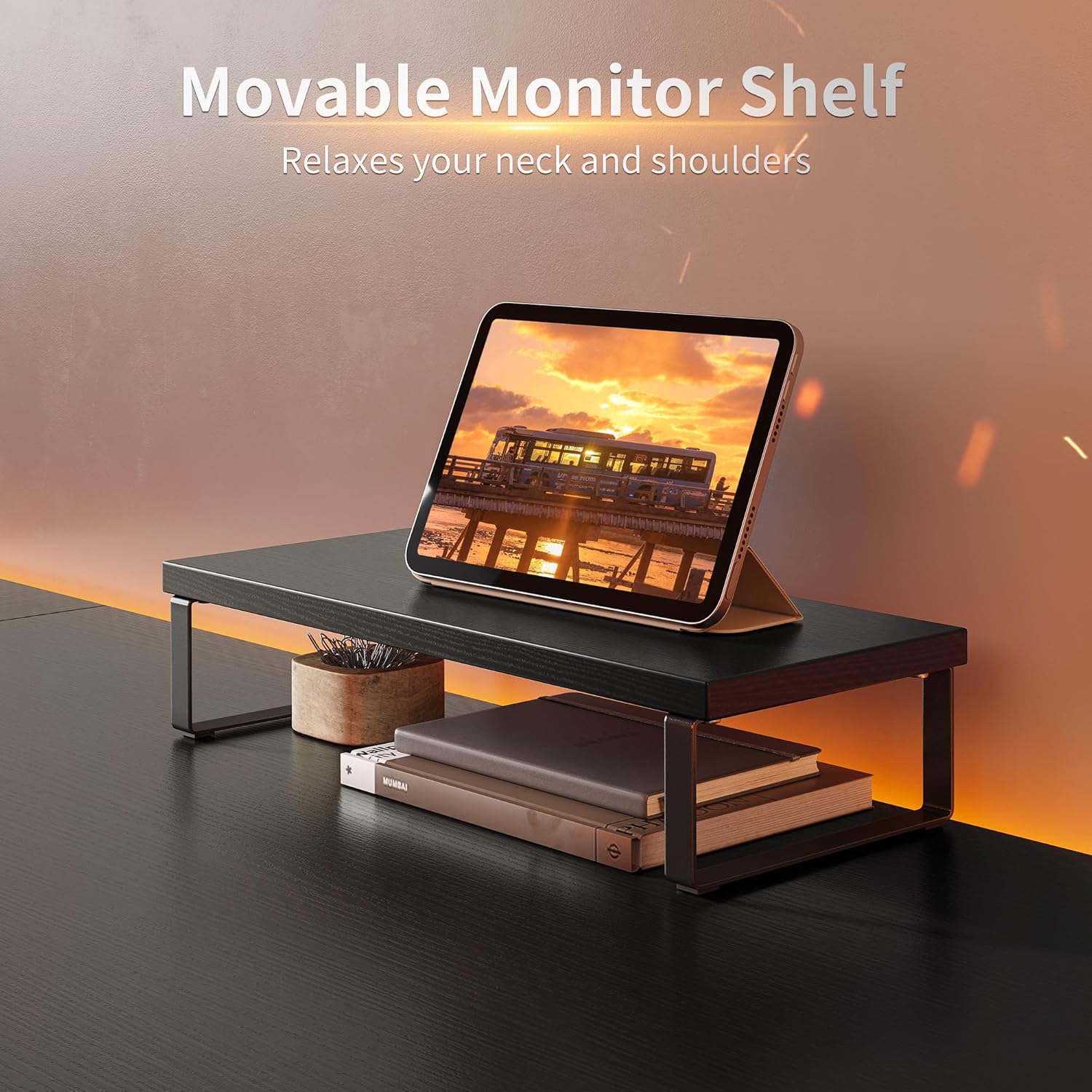 CubiCubi Escritorio para juegos en forma de L, escritorio esquinero para computadora de 66.9 pulgadas con estante para monitor para oficina en casa,
