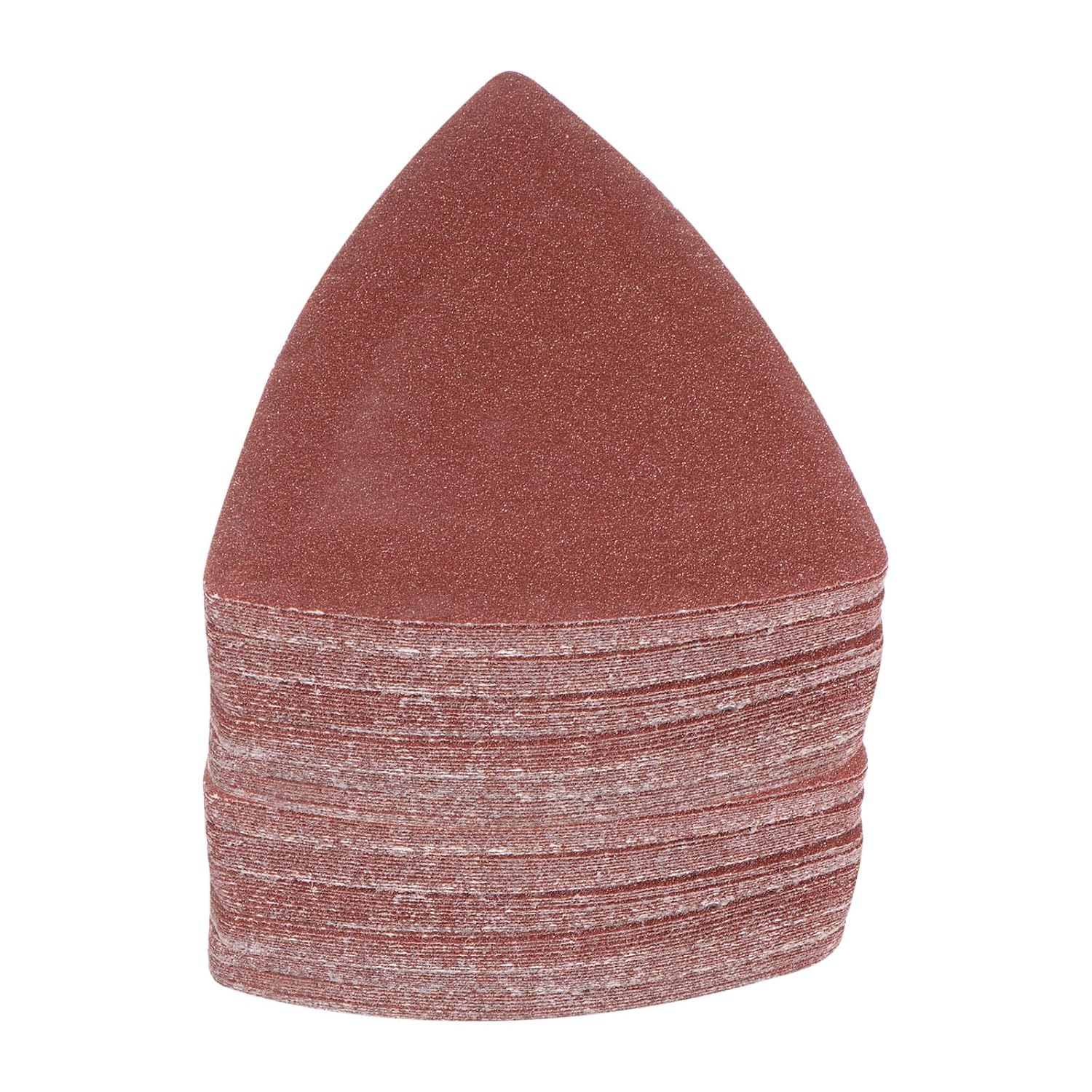 120 piezas de lija triangulares de gancho y bucle, 120 granos, almohadillas de lijado de óxido de aluminio de 3-18 pulgadas, papel de lijadora