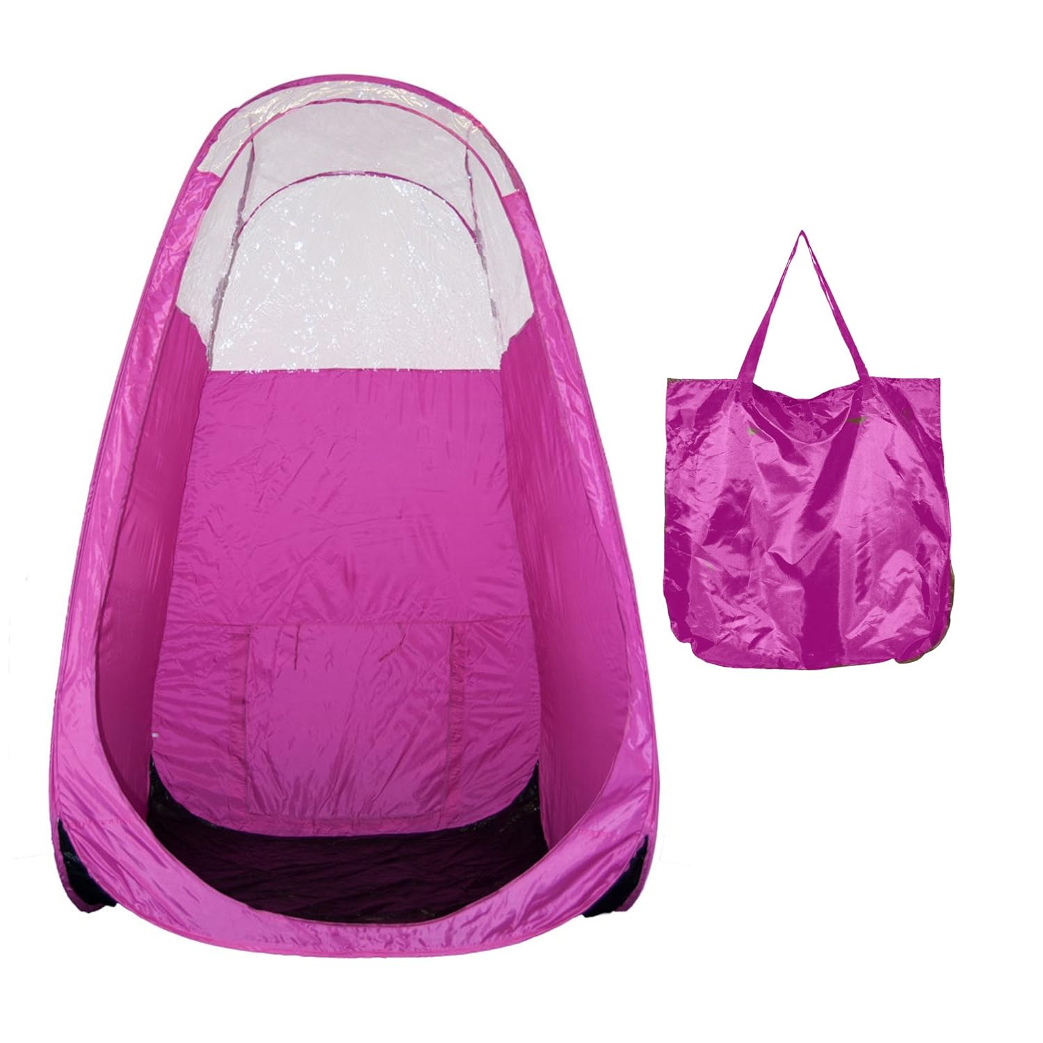 MaxiMist Tienda de campaña de bronceado en aerosol con aerógrafo emergente, color rosa, 1 unidad