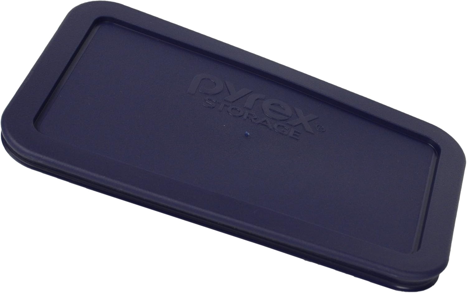 Pyrex Cubierta de almacenamiento de plástico oblonga azul 4.8 taza 7214-PC
