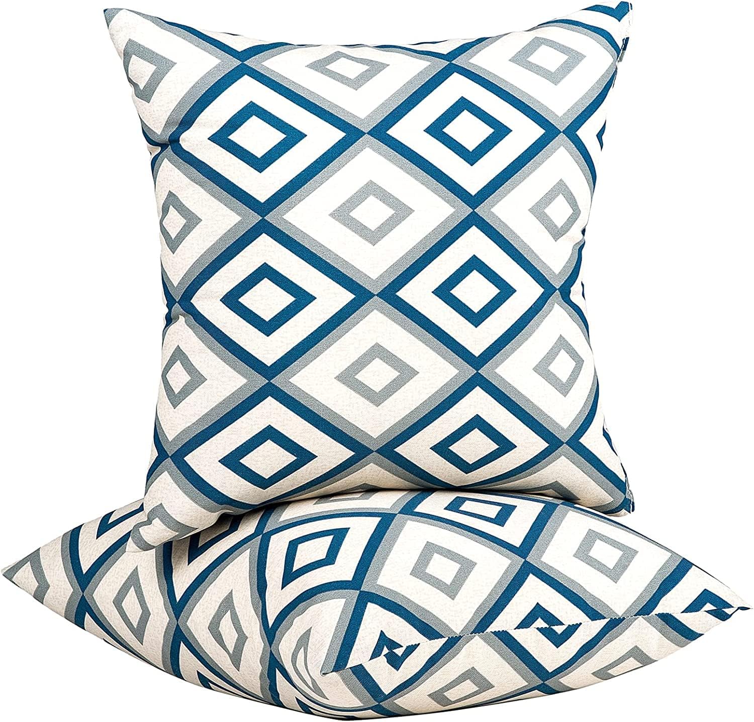 JMGBird Juego de 2 fundas de almohada impermeables para exteriores, 18 x 18 pulgadas, decoración del hogar para muebles, patio, cama, sofá,