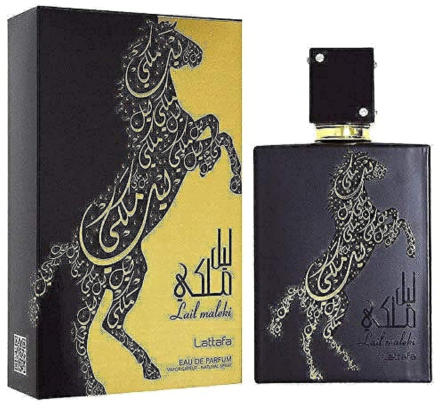 Lattafa Perfumes Lail Maleki para Eau de Parfum en espray unisex, 3.4 onzas