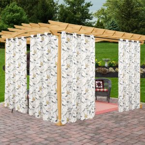 VOGOL Cortinas impresas para patio al aire libre, vintage, impermeables, protección de privacidad, cortinas exteriores para porche, puerta, terraza VOGOL Cortinas impresas para patio al aire libre, vintage, impermeables, protección de privacidad, cortinas exteriores para porche, puerta, terraza