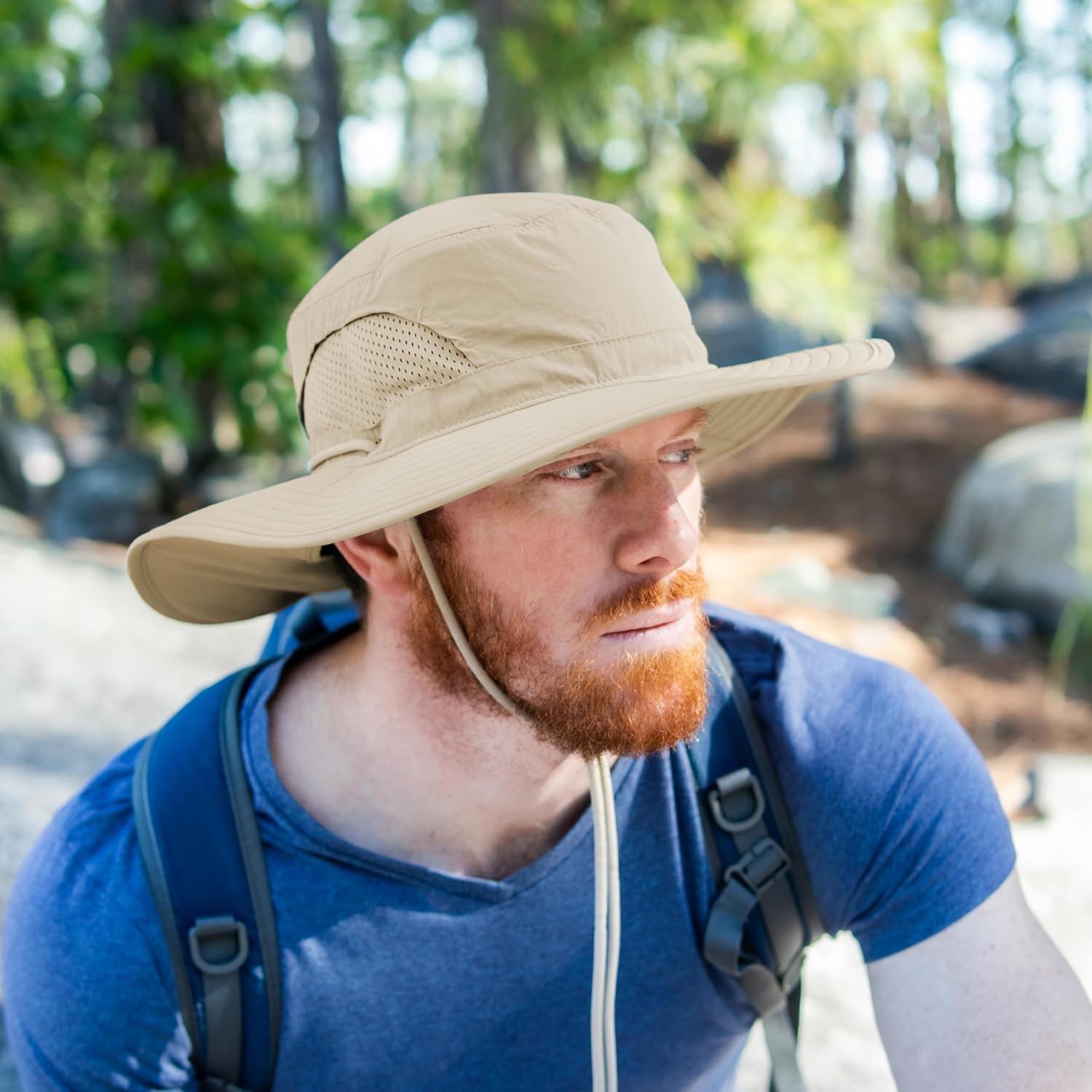 KANUT SPORTS Jemez – Sombrero Boonie de ala ancha con solapa para el cuello para pesca, senderismo, protección UPF50+