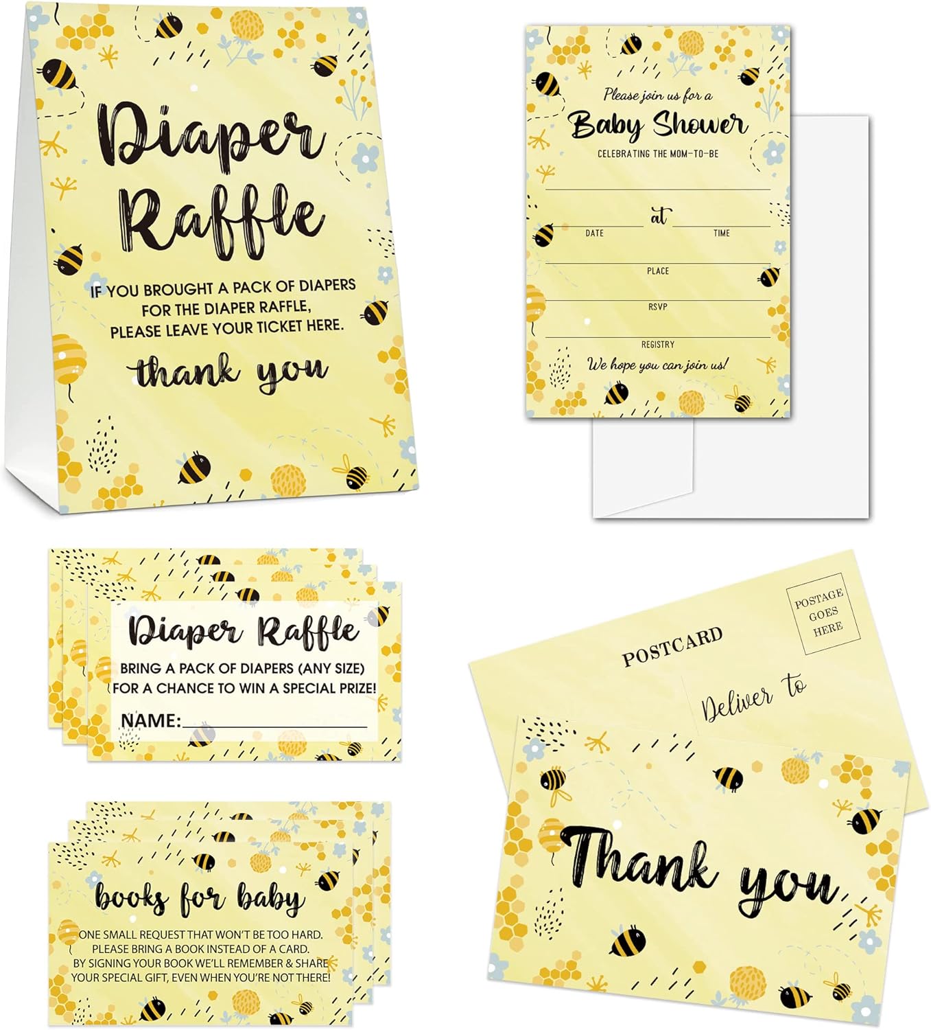 Juego de baby shower – Tarjetas de juego de baby shower – Decoración de suministros de recuerdo de fiesta de baby shower (04)