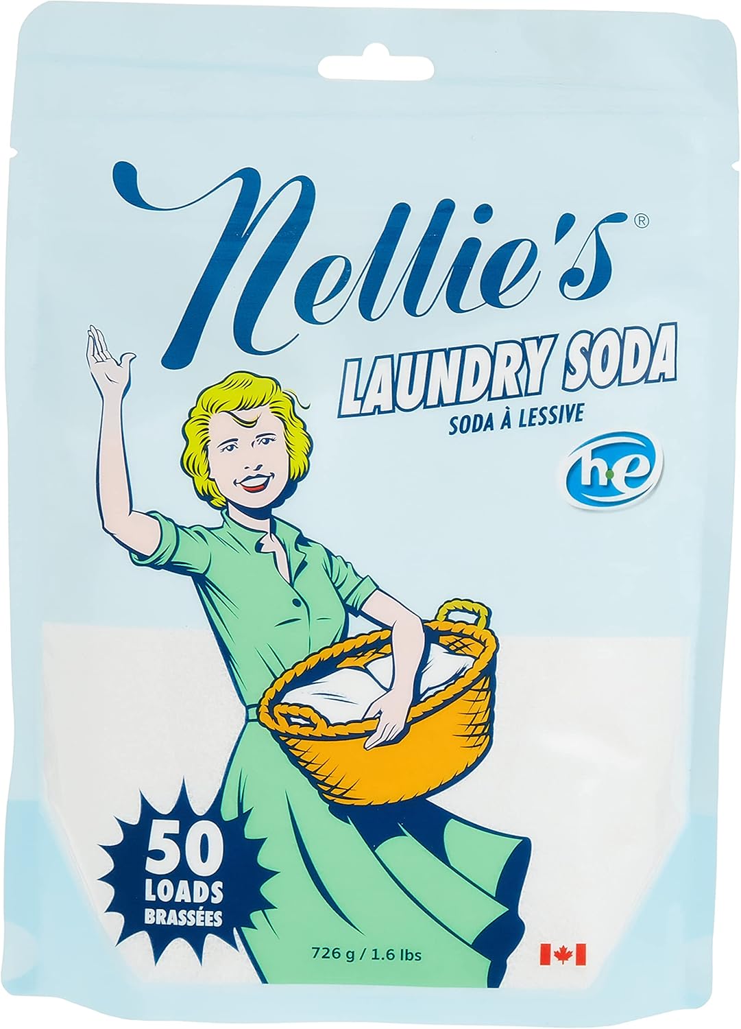 Nellie’s Soda de lavandería de alta eficiencia, 1.6 lb