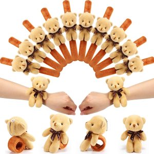 16 pulseras de animales de peluche, pulseras de oso de peluche para cachorros, de 8.66 pulgadas, adorables pulseras de muñeca a granel para el día 16 pulseras de animales de peluche, pulseras de oso de peluche para cachorros, de 8.66 pulgadas, adorables pulseras de muñeca a granel para el día