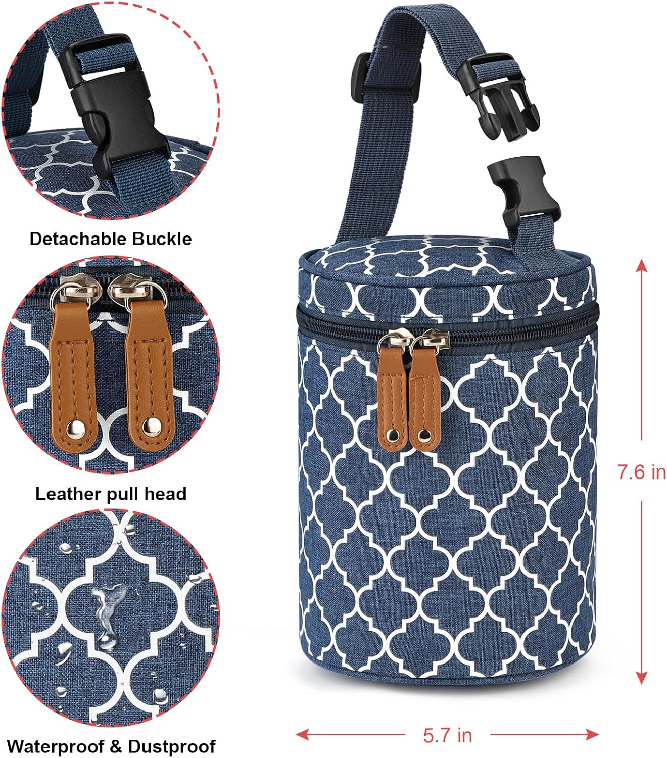 Accmor Bolsa enfriadora de leche materna, bolsas de asas aisladas para biberones, bolsa térmica para calentar biberones, bolsa para biberones ideal