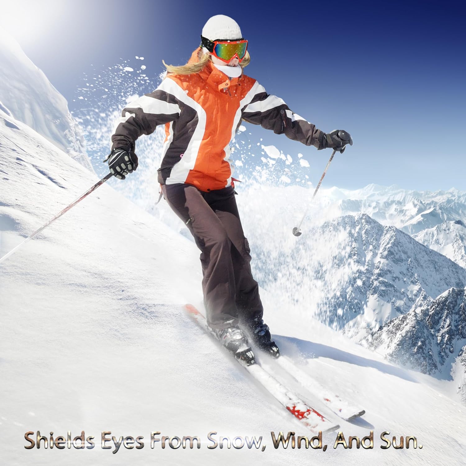 PLOOTA Gafas de motocross  Motocicleta resistente al viento, ATV, equitación, motocross, gafas de esquí para hombres, mujeres, jóvenes y niños
