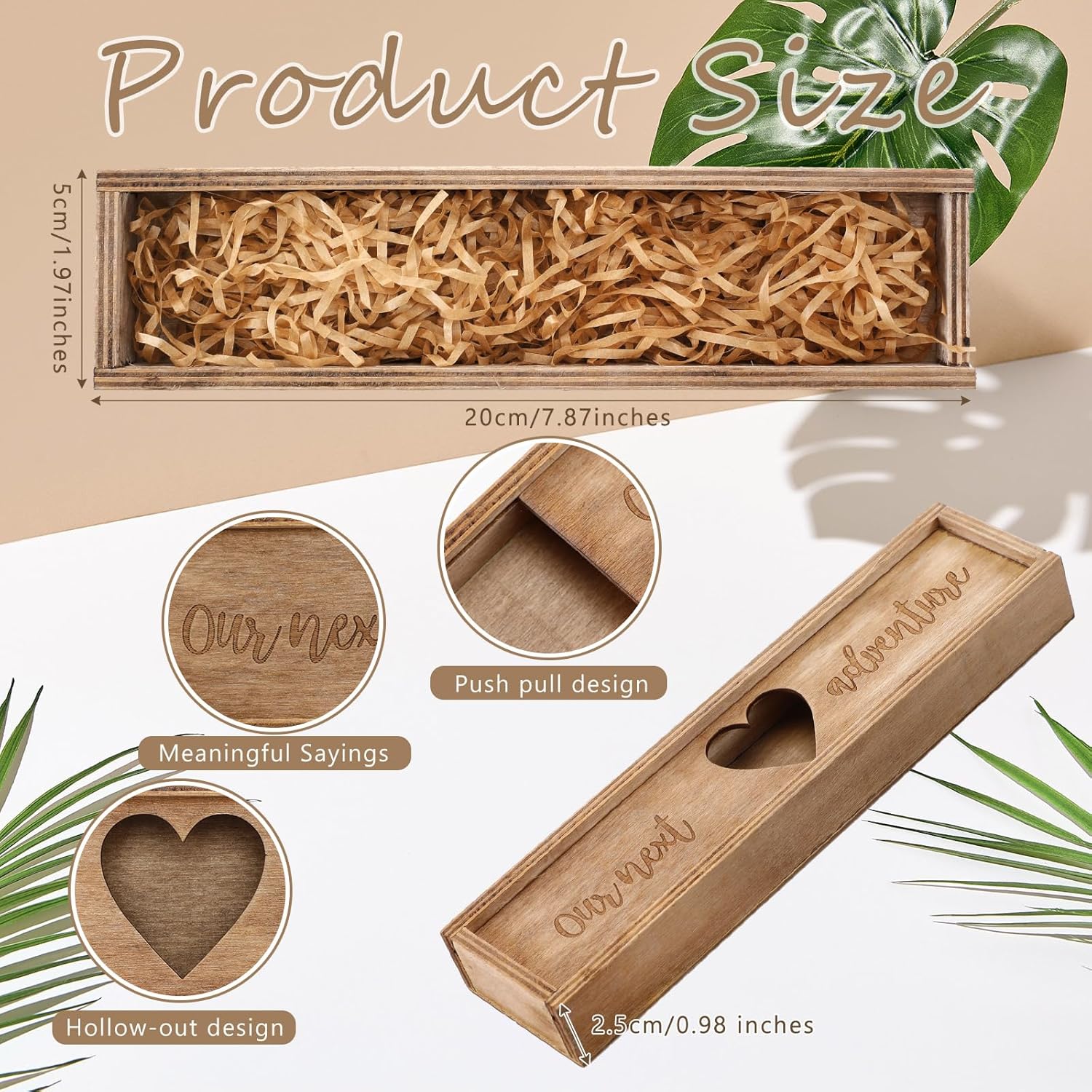 Caja de recuerdos de prueba de embarazo, caja de madera sorpresa para anuncios de embarazo, caja de madera anunciada para bebé, regalos de Año Nuevo