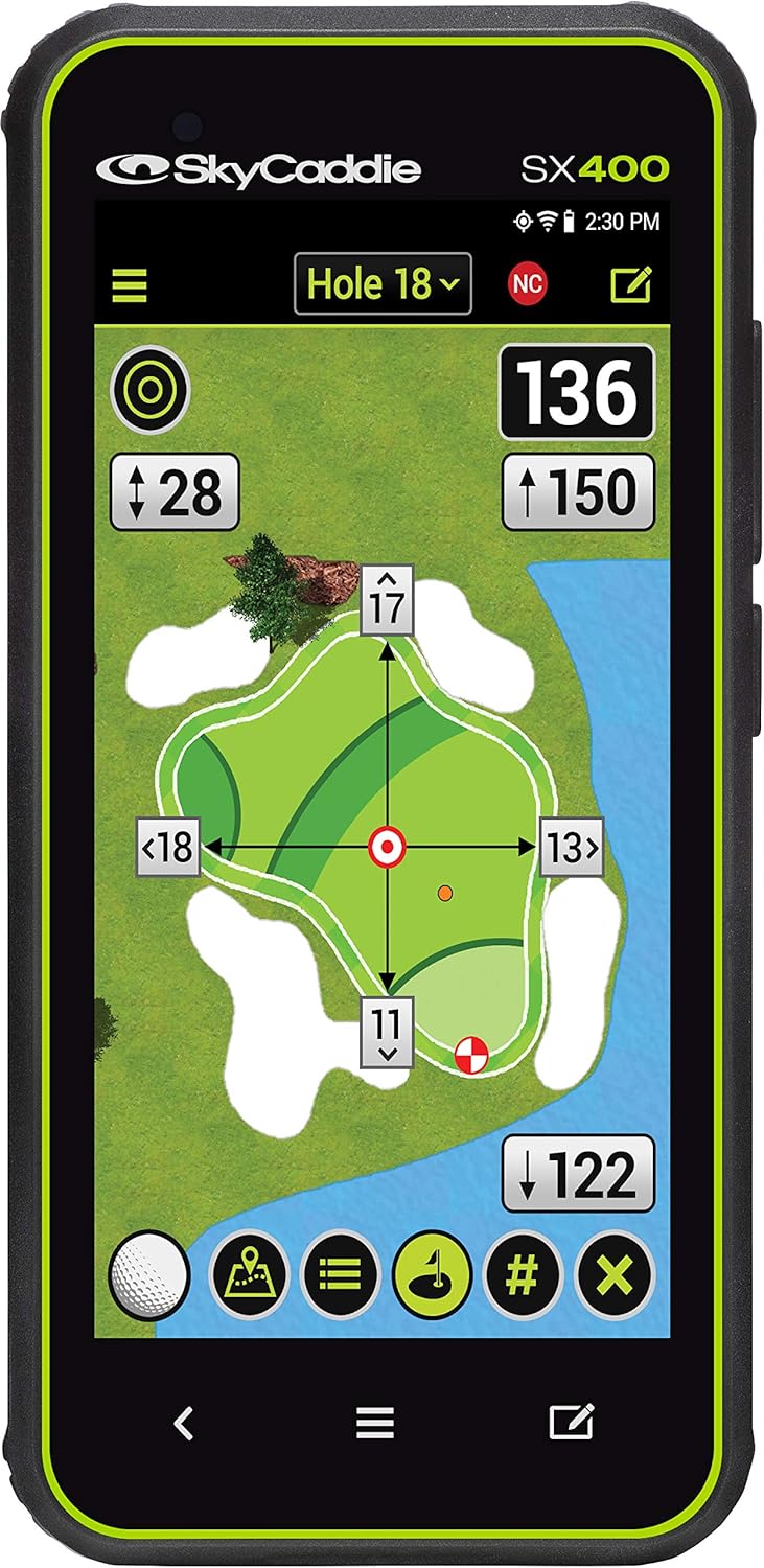 SkyCaddie SX400, GPS de golf portátil con pantalla táctil de 4 pulgadas, negro, (modelo SX400 GPS)