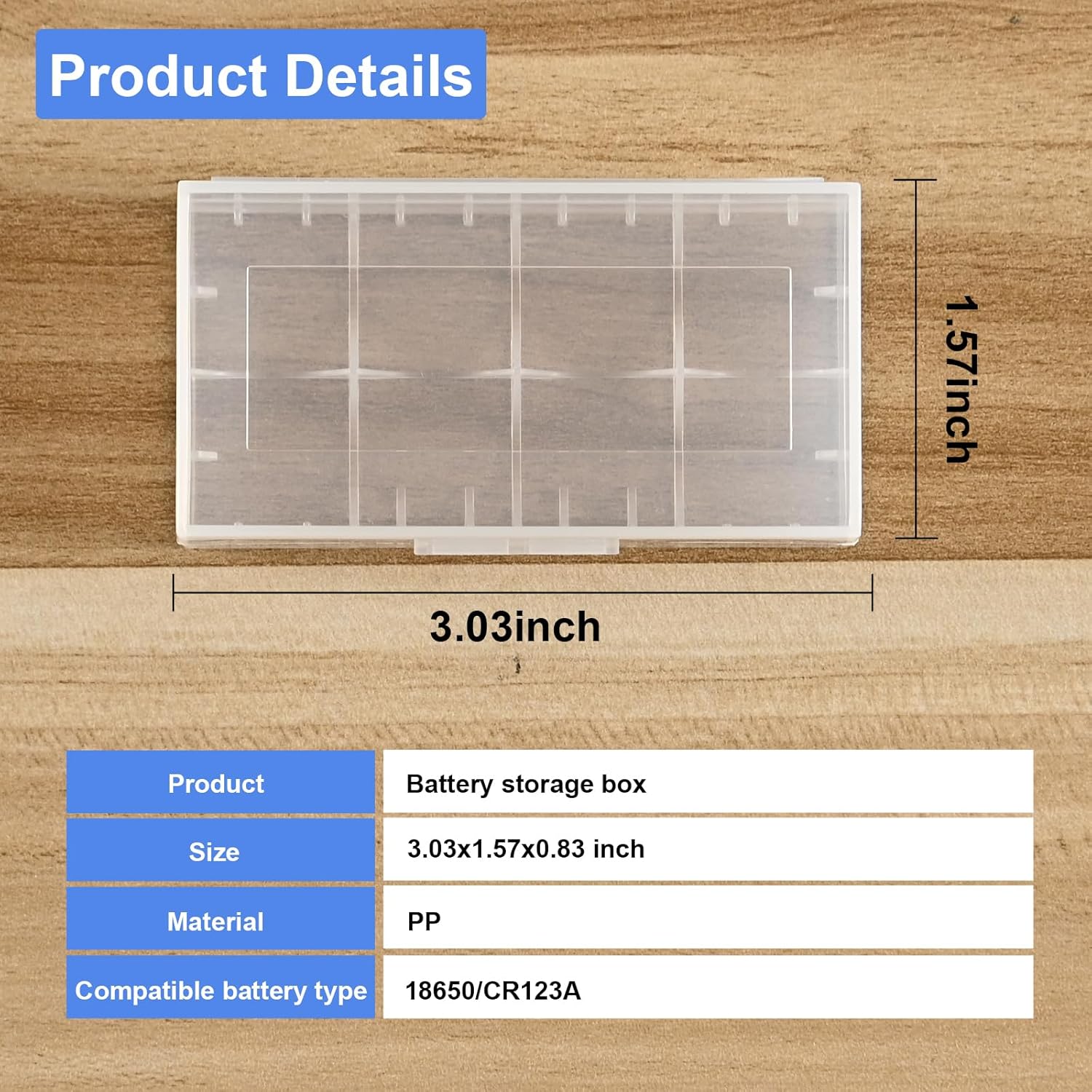 Zanflare FUNDA DE Batería 18650 (2 unidades)
