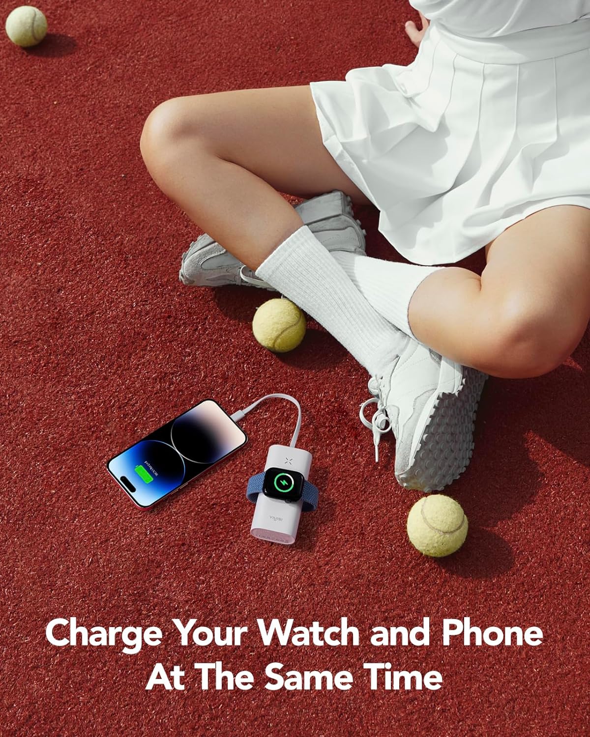 Cargador portátil para Apple Watch y iPhone, batería externa de 10000 mAh, 20 W PD de carga rápida, compatible con Apple Watch Series