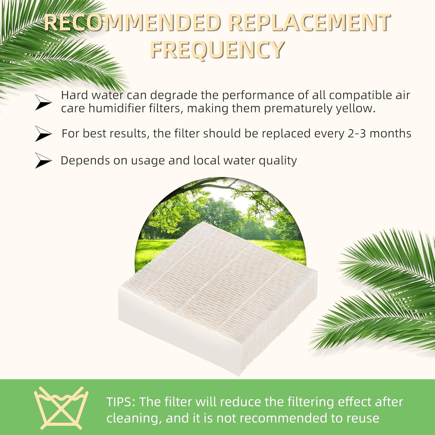 1043 Super Humidificador Filtro de mecha de repuesto compatible con Essick Air AIRCARE EP9500, EP9700, EP9800, EP9R500, EP9R800, 821000, 831000 y