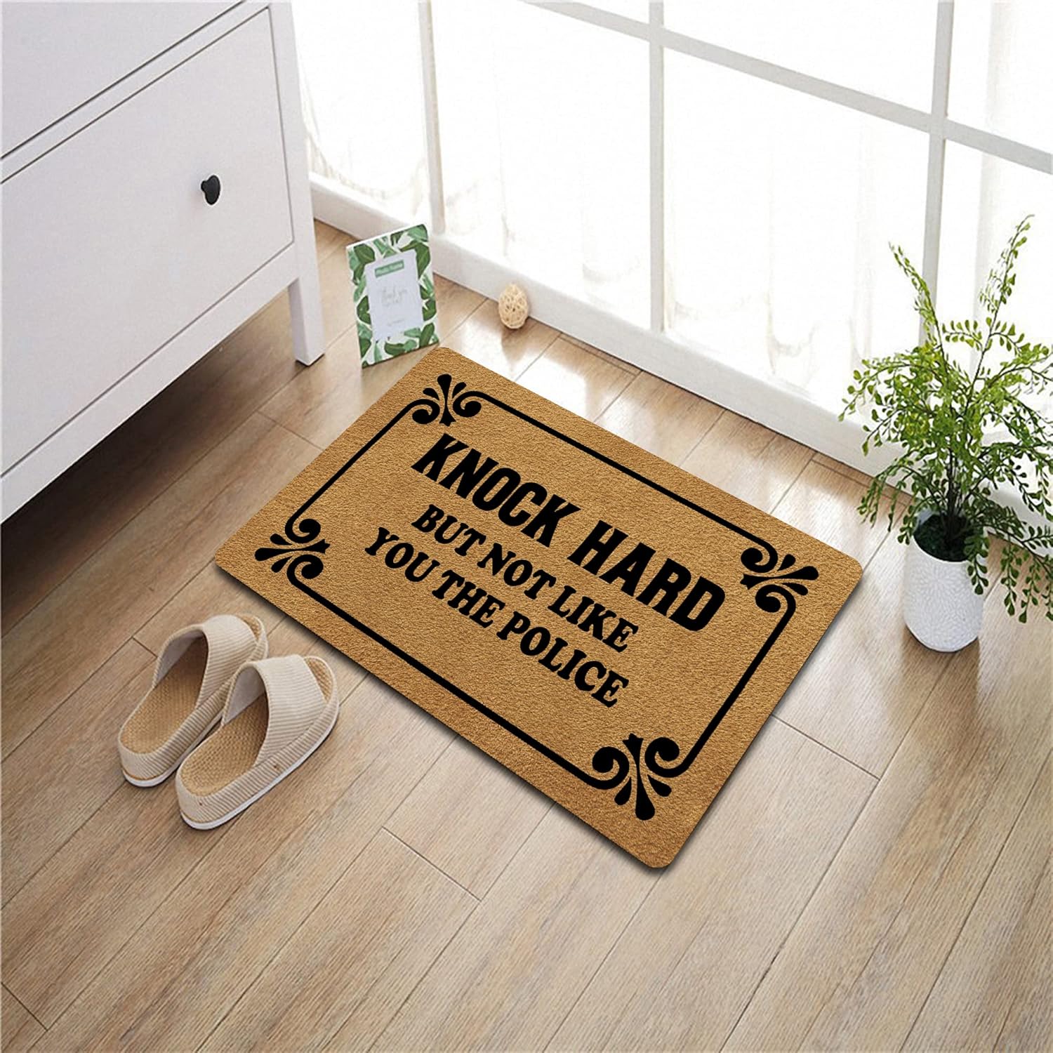 FunXiLin Divertido tapete de bienvenida (23.6 x 15.7 pulgadas) tapete antideslizante de regalo personalizado para decoración del hogar en puerta,