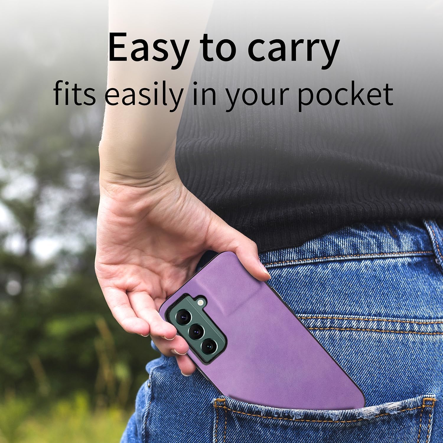 Asuwish Funda de teléfono para Samsung Galaxy S22 5G con protector de pantalla de vidrio templado y funda delgada de cuero suave y resistente,