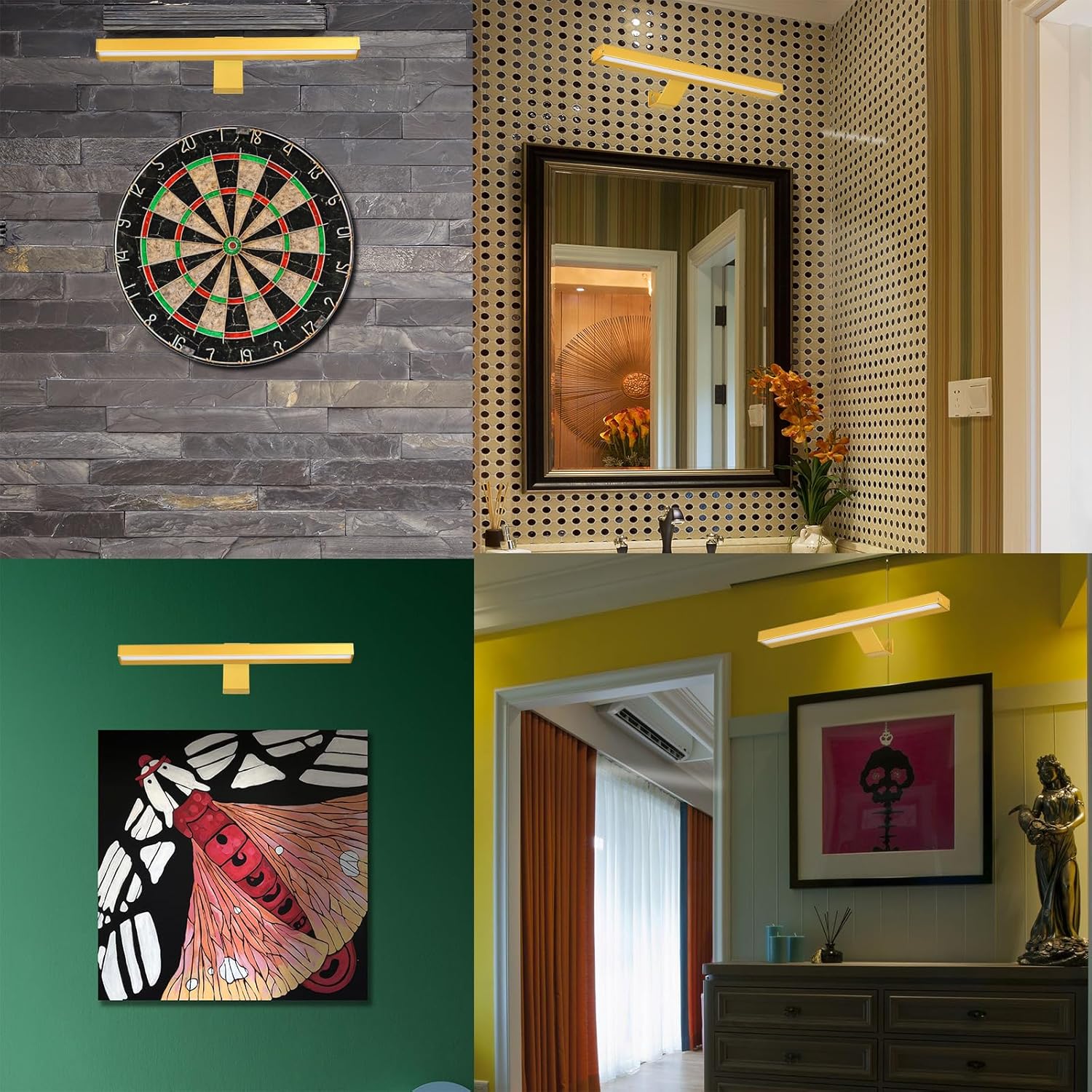 Luces de imagen inalámbricas con control remoto, batería recargable, luz de exhibición artística, regulabletemporizador apagado, luz de diana de 16
