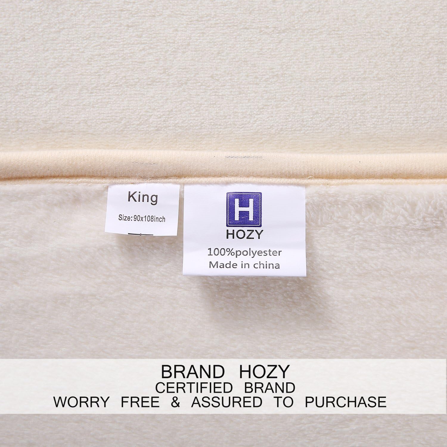 Hozy – Cobija de forro polar para cama de 330GSM, suave, tela cepillada, muy cálida, para el sofá