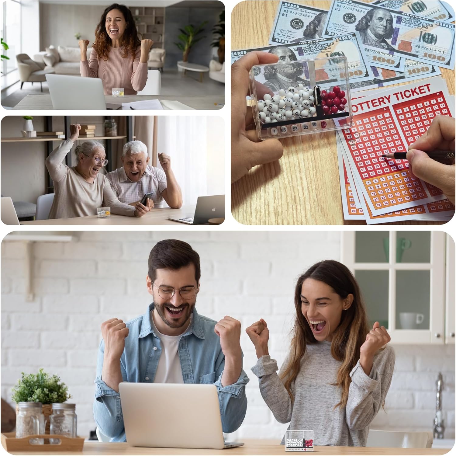 Caja de números de la suerte para jugar a jugadores de lotería, Powerball Lotto América, cosas para aliviar el estrés, cosas al azar, decoración