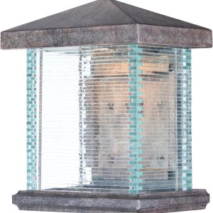 Maxim 55733CLET Triumph VX – Aplique de pared LED de vidrio transparente resistente para exteriores, 1 luz de 12 vatios, 13 pulgadas de alto x 10 Maxim 55733CLET Triumph VX – Aplique de pared LED de vidrio transparente resistente para exteriores, 1 luz de 12 vatios, 13 pulgadas de alto x 10