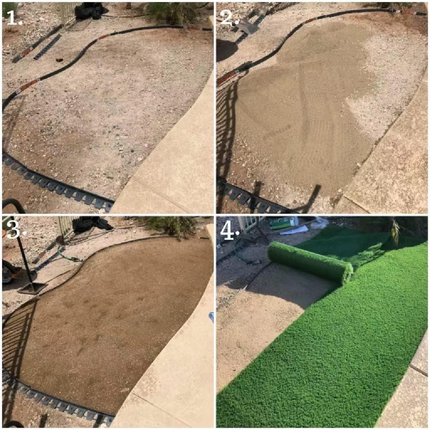 Alfombra de césped artificial, 2 x 5 pies (10 pies ) de altura del pelo de 1.38 pulgadas de altura para interiores y exteriores, sintética,
