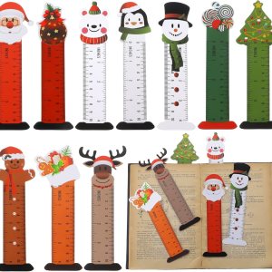 60 marcapáginas de Navidad para niños, marcapáginas de vacaciones, reglas, temática de Navidad, marcapáginas de personajes de muñeco de nieve, Papá 60 marcapáginas de Navidad para niños, marcapáginas de vacaciones, reglas, temática de Navidad, marcapáginas de personajes de muñeco de nieve, Papá