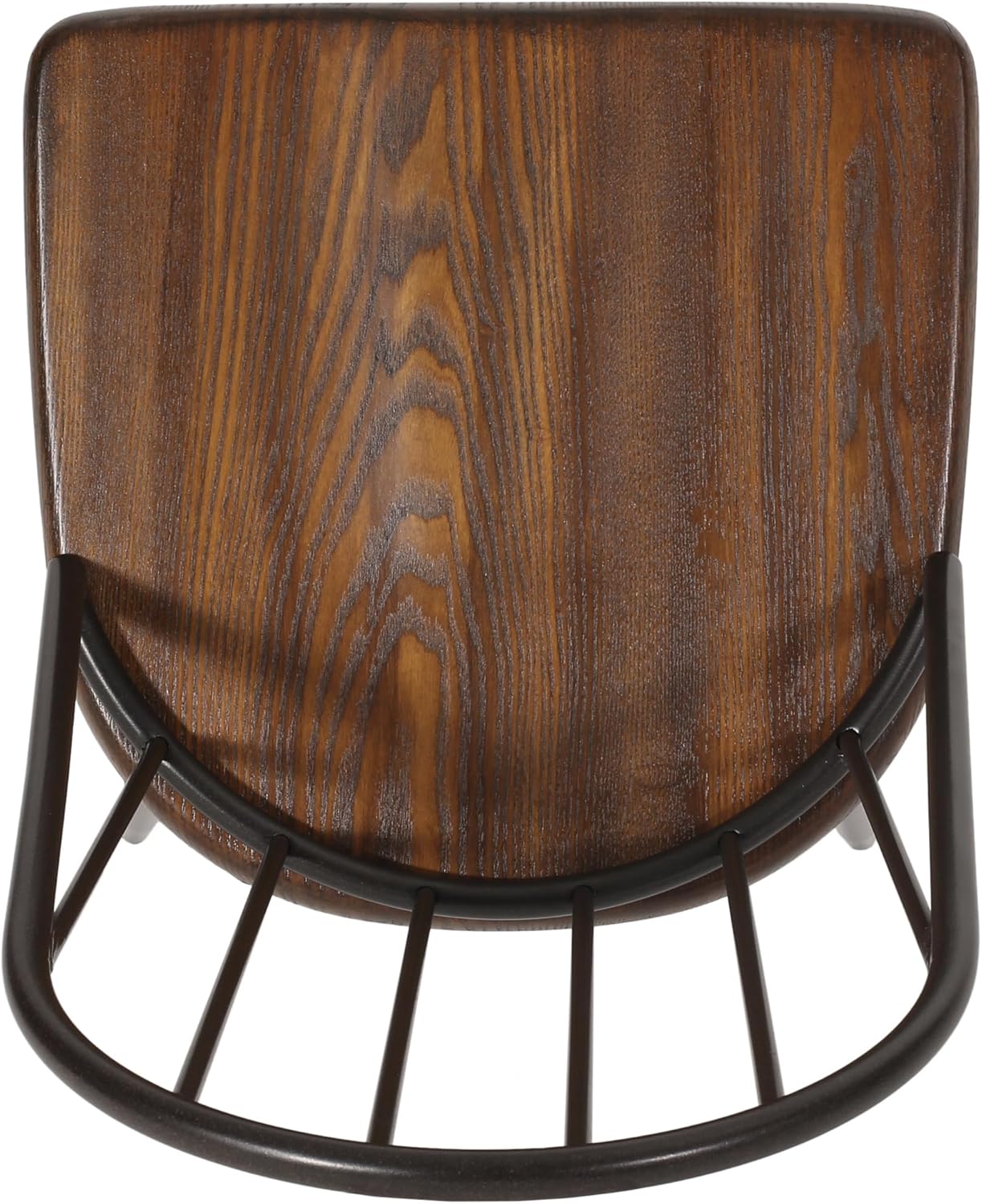Christopher Knight Home Juego de sillas de comedor Gessling, marrón oscuro + negro + espresso