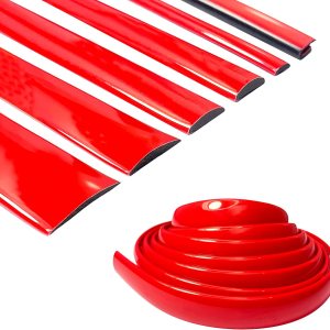 Tira decorativa de color rojo sólido para automóvil, automóvil, motocicleta, moldura exterior e interior, universal, para parachoques, ventanas, Tira decorativa de color rojo sólido para automóvil, automóvil, motocicleta, moldura exterior e interior, universal, para parachoques, ventanas,
