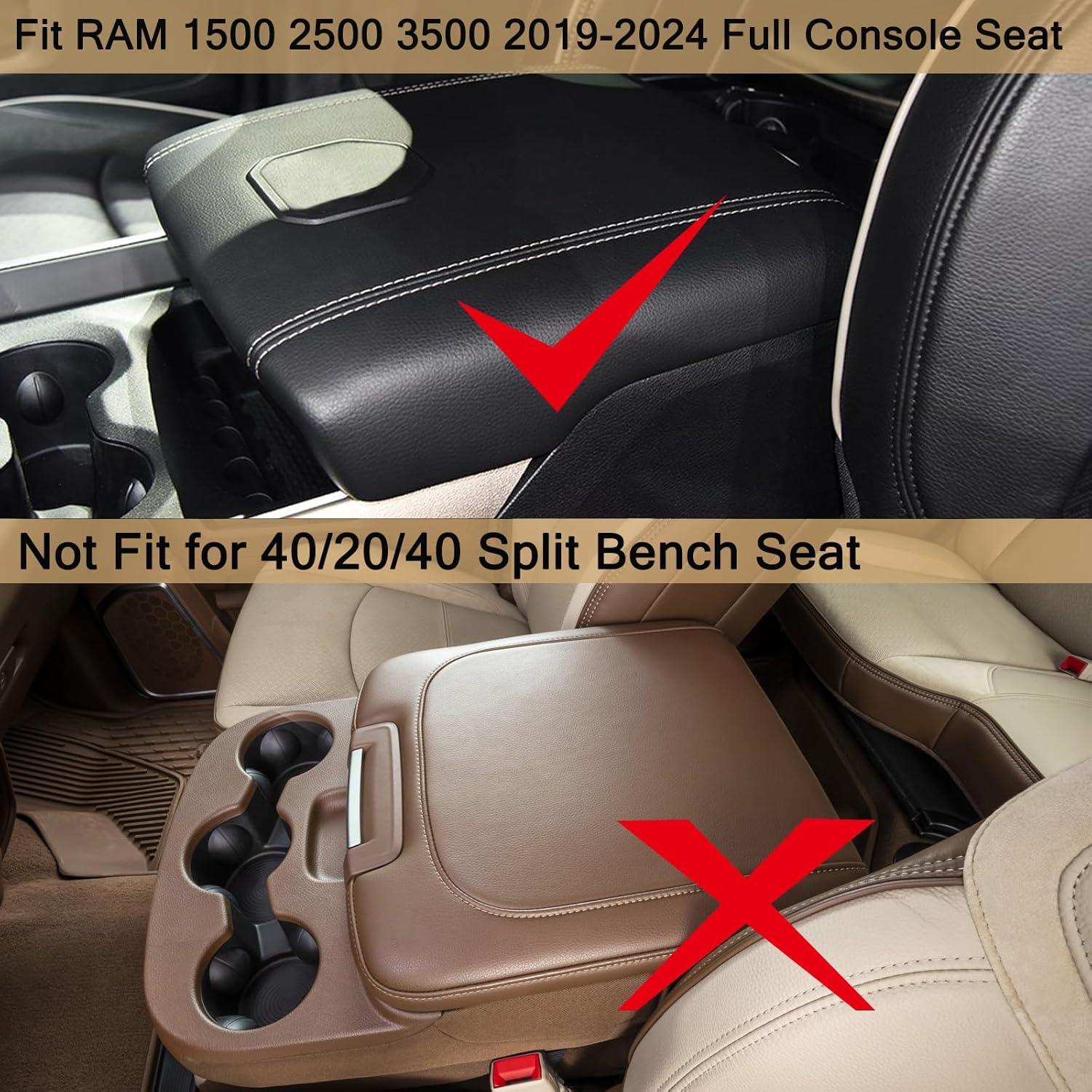 Organizador de consola central compatible con Dodge RAM 1500 2500 3500 2024 2023 2022 2021 2020 2019, accesorios de inserción de caja de