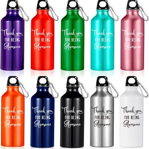 Botella de agua de aluminio ligera a prueba de fugas con tapa para gimnasio, campamento, senderismo (estilo clásico, 20 onzas) Botella de agua de aluminio ligera a prueba de fugas con tapa para gimnasio, campamento, senderismo (estilo clásico, 20 onzas)