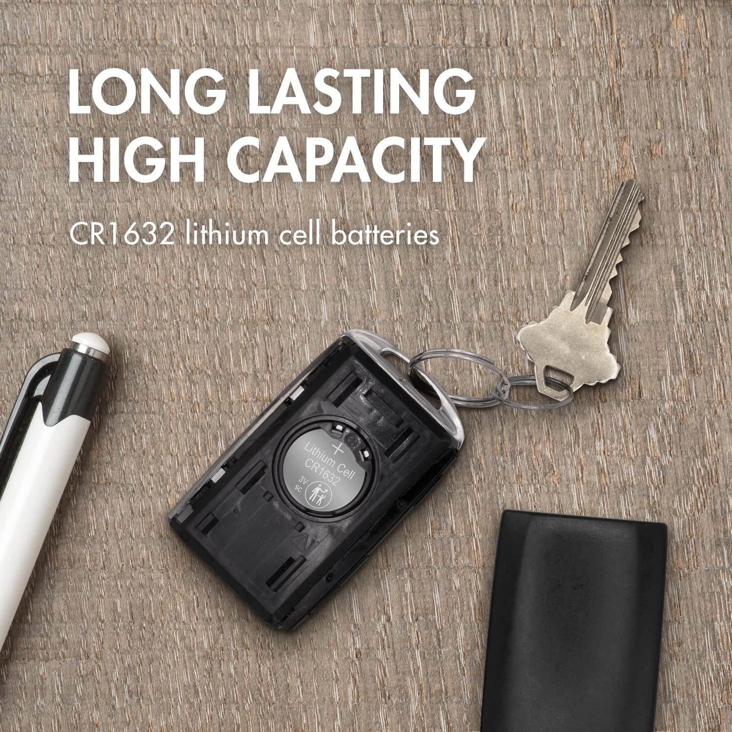 Tenergy CR1632 – Celda de botón de litio de 3 V, para relojes, llaveros, calculadoras, dispositivos médicos y más, 10 unidades (paquete de 2)