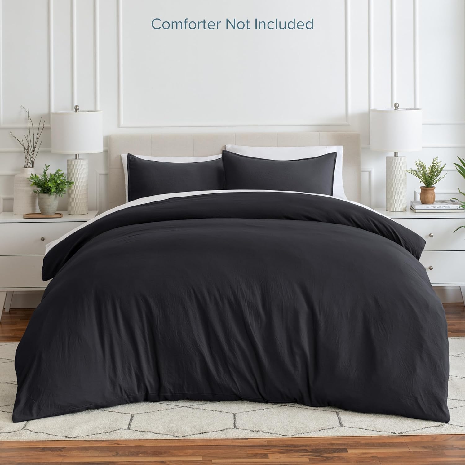 Bare Home – Funda arenada de edredón para cama matrimonial – colección 1800 Premium, de microfibra cepillada ultrasuave, de fácil cuidado (cama