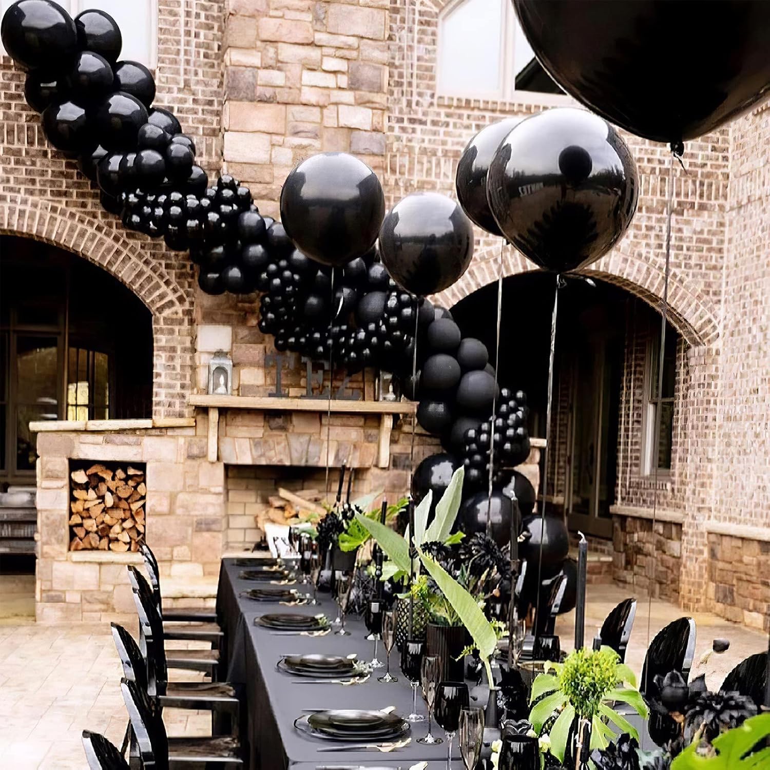 Globos de látex negro globos negros de 139 tamaños diferentes de 5101218 pulgadas, globos para cumpleaños, globos de día de San Valentín, globos de