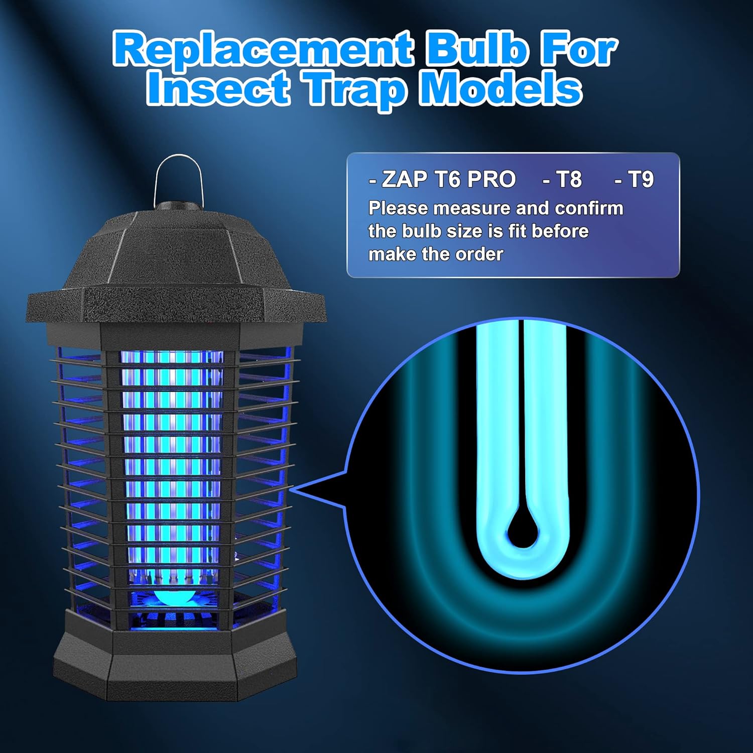 BF35 Bombillas de repuesto para exterminador de insectos FUL 15W-BL con base cuadrada de 4 pines, compatibles con Flowtron BK-15D, Stinger FP15,