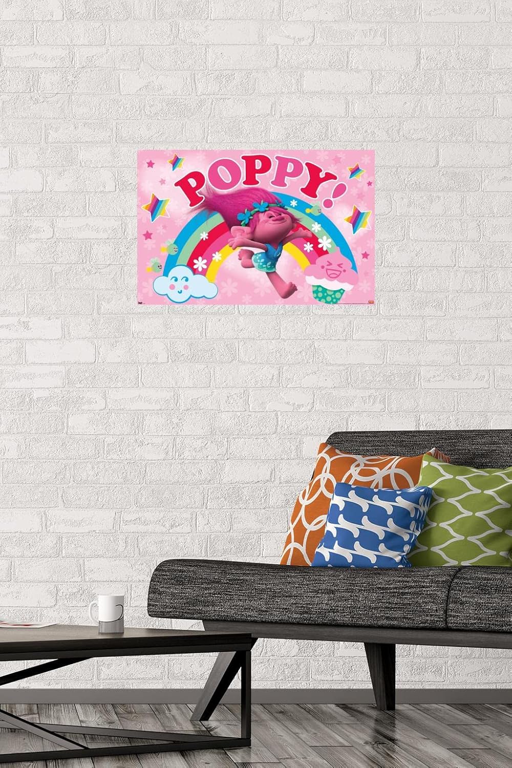 Trends International DreamWorks Trolls-Poppy Wall Poster, 14.725″ x 22.375″, Premium Unframed