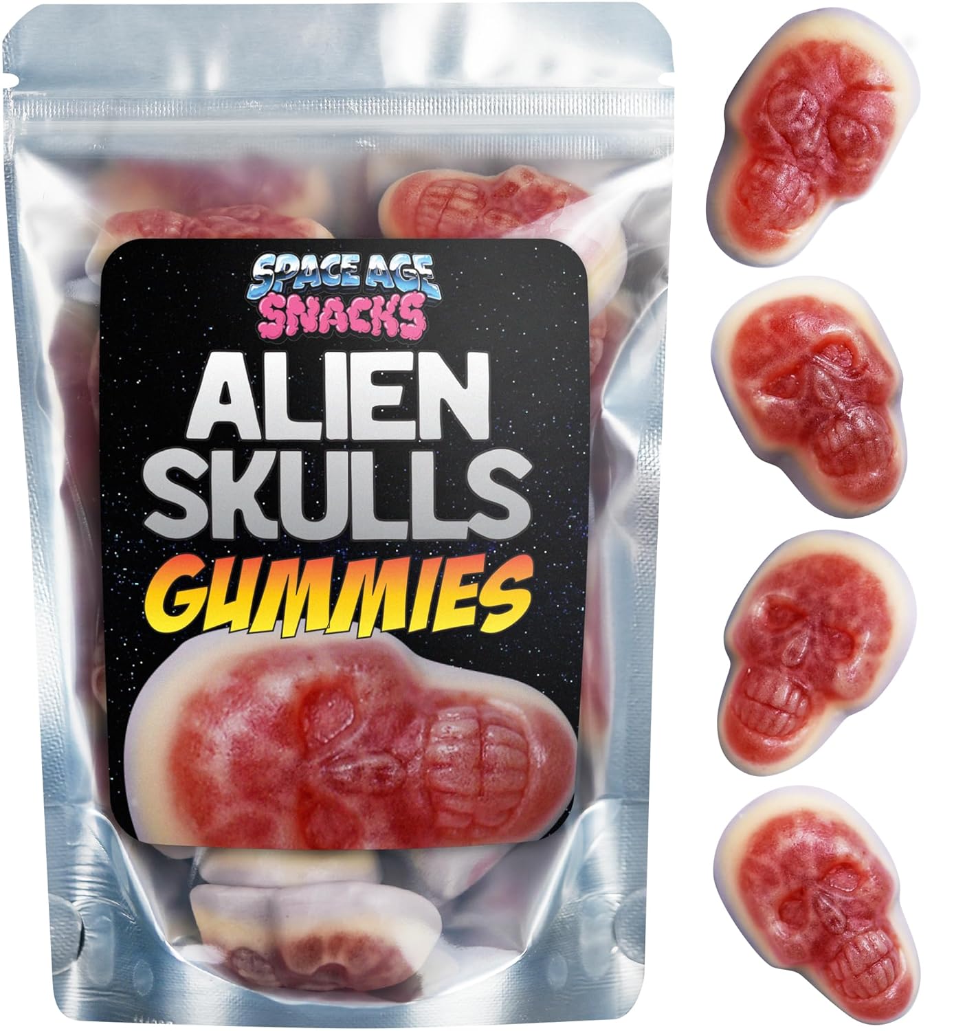 Alien Gummy Skulls  10 onzas de caramelos de Halloween para ocasiones temáticas de Halloween  Gomitas de Halloween espeluznantes para comida de