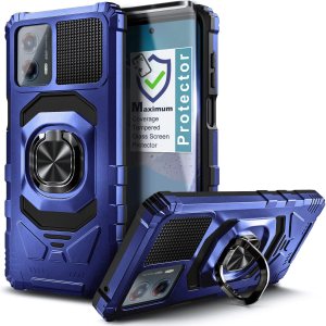 WDHD Funda compatible con Motorola Moto G 5G (2023) con protector de pantalla de vidrio templado (cobertura máxima), protección de cuerpo completo WDHD Funda compatible con Motorola Moto G 5G (2023) con protector de pantalla de vidrio templado (cobertura máxima), protección de cuerpo completo