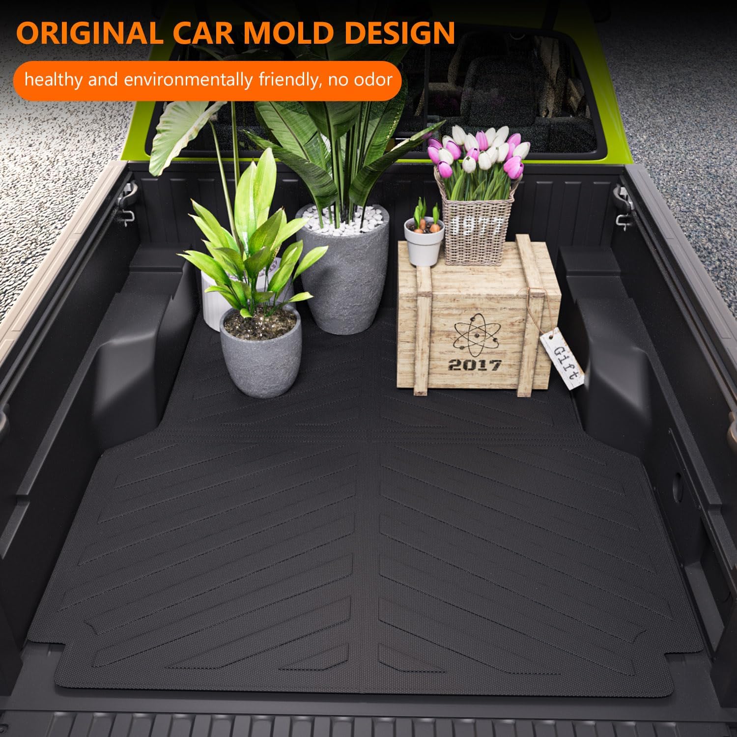 Xipoo Tapete para caja de camioneta compatible con Toyota Tacoma 2005-2023, alfombrilla de caja de camioneta de 5 pies de repuesto de revestimiento