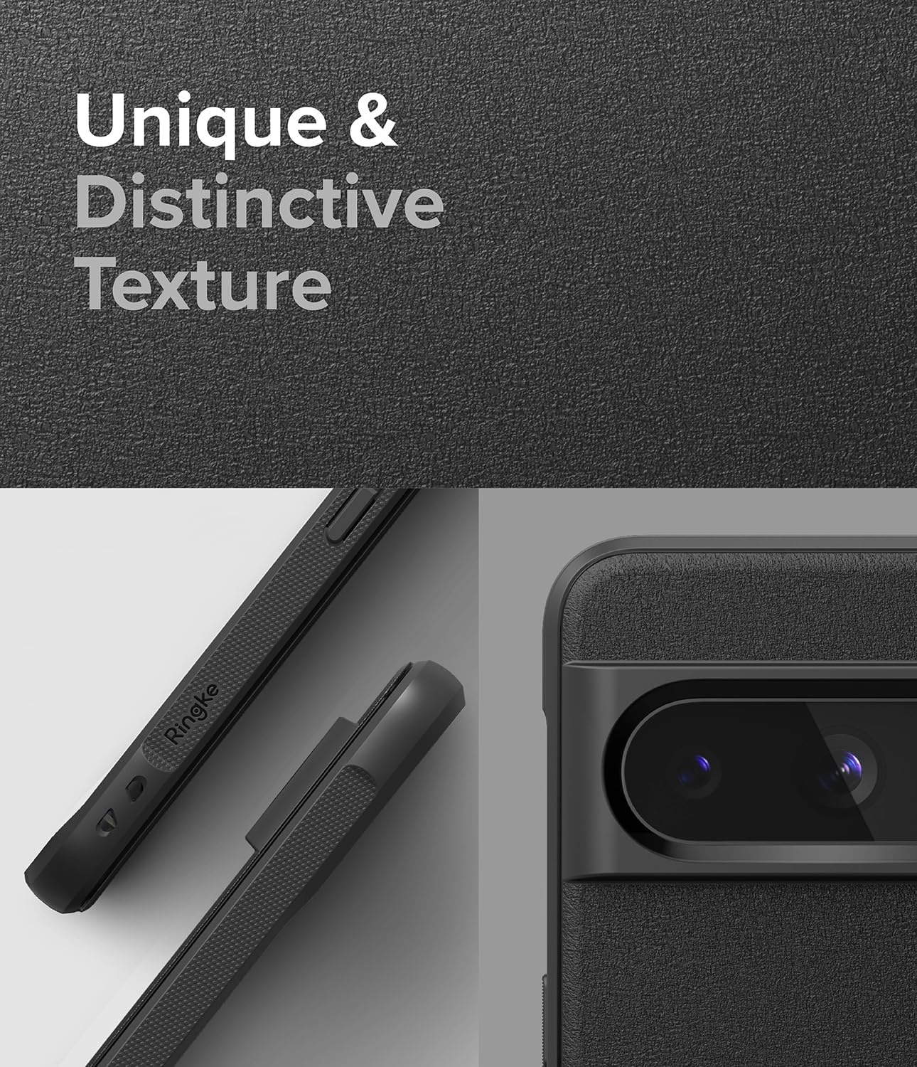 Ringke Onyx Se siente bien en la mano Compatible con Google Pixel 8 Pro, tecnología antihuellas que evita manchas grasas, agarre mejorado