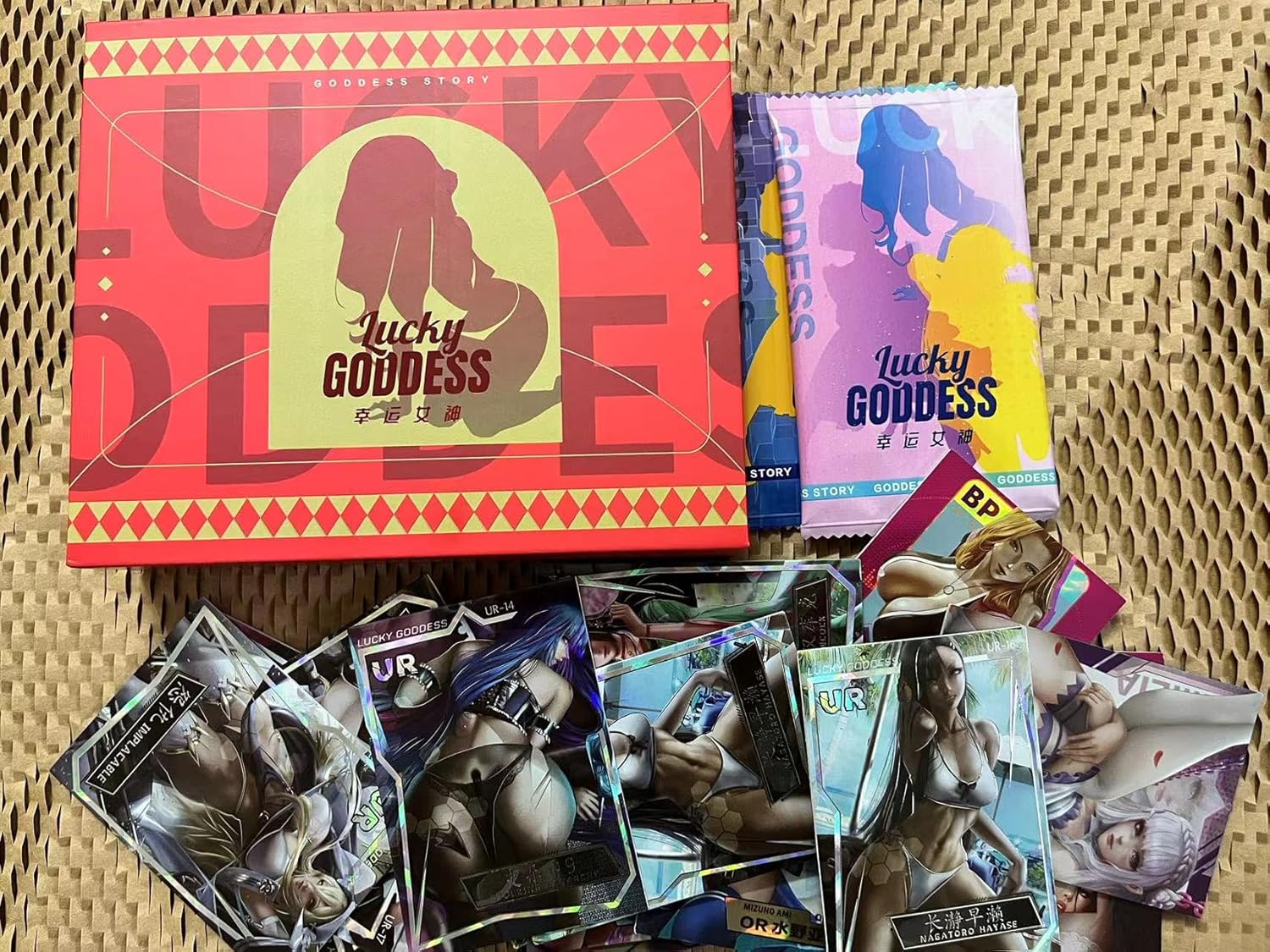 Goddess – Caja de refuerzo de 30 piezas de historia, juego de cartas coleccionables de anime para niñas, serie de alta gama (Lucky Goddess)